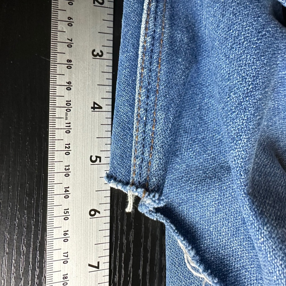 Vtg Wrangler Western 912DEN Denim Cut Off Shorts Blue Made in USA 35 - Picture 10 of 10